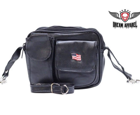PVC Bag - Traveling - American Flag - Motorcycle - Belt Bag - BAG6-DL