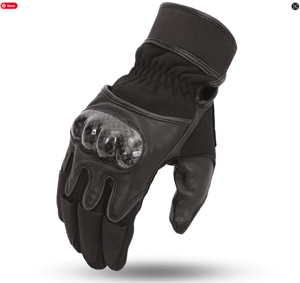 Unik International Men's Fingerless Leather Gloves