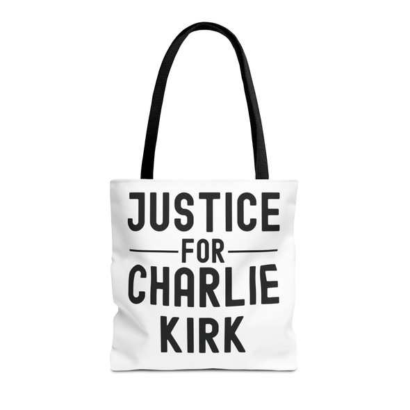 Tote Bag - Justice for Charlie Kirk - Freedom - Choice of Sizes