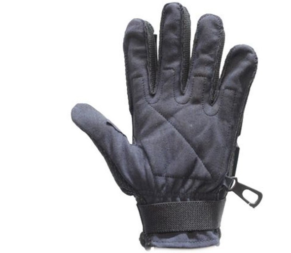 Black Mesh Textile Mechanics Gloves - Biker - Unisex - GLZ53-DL