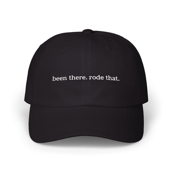 Camo Dad Cap — "been there. rode that." Embroidered Baseball Hat - Color Choice