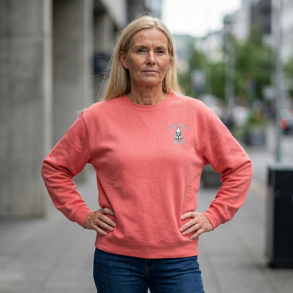 Motorcycle Sweatshirt - 'Cluck Around and Find Out' - Rooster Skull - Chest - Rider Crewneck