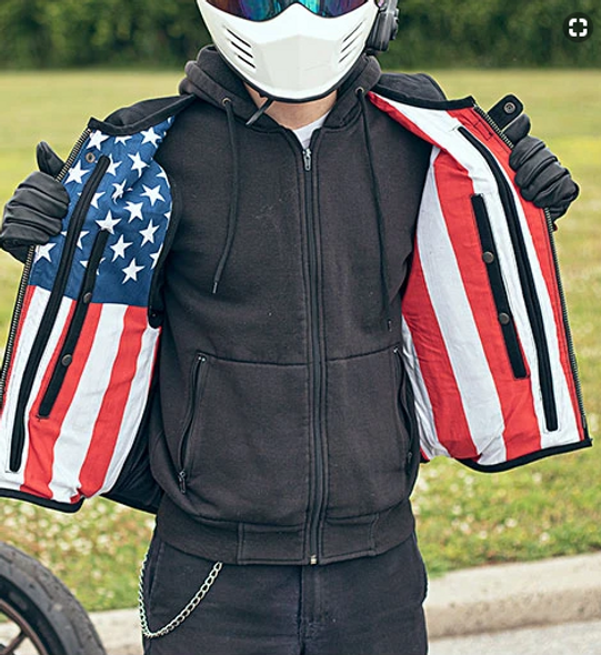 Commando - Men's Swat Style Canvas Vest With USA Flag Liner - SKU GRL-FIM657CNVS-FM Commando - Men's Swat Style Canvas Vest With USA Flag Liner - SKU GRL-FIM657CNVS-FM