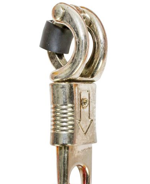 Get Back Whip in Black and Yellow Leather - 42 Inches - Motorcycle Accessories - GBW8-11-DL