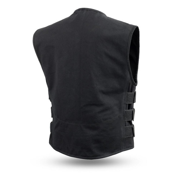 Knox - Men's Motorcycle SWAT Style Canvas Vest - SKU FIM660CNVS-FM Knox - Men's Motorcycle SWAT Style Canvas Vest - SKU FIM660CNVS-FM