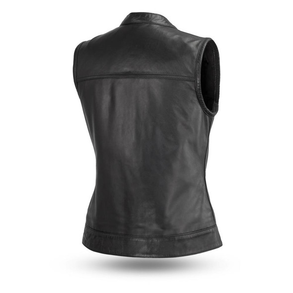 Ludlow - Leather - Women's Motorcycle Riding Vest - FIL516SDC Ludlow - Leather - Women's Motorcycle Riding Vest - FIL516SDC