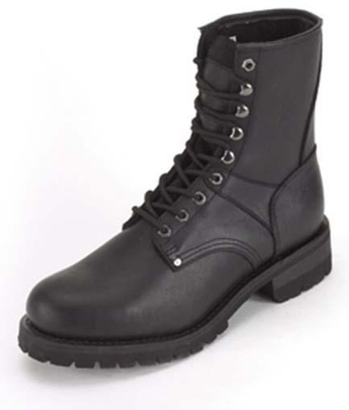 Leather Motorcycle Boots - Men's - Biker - Lace Up Front - S15-REG-DL Leather Motorcycle Boots - Men's - Biker - Lace Up Front - S15-REG-DL
