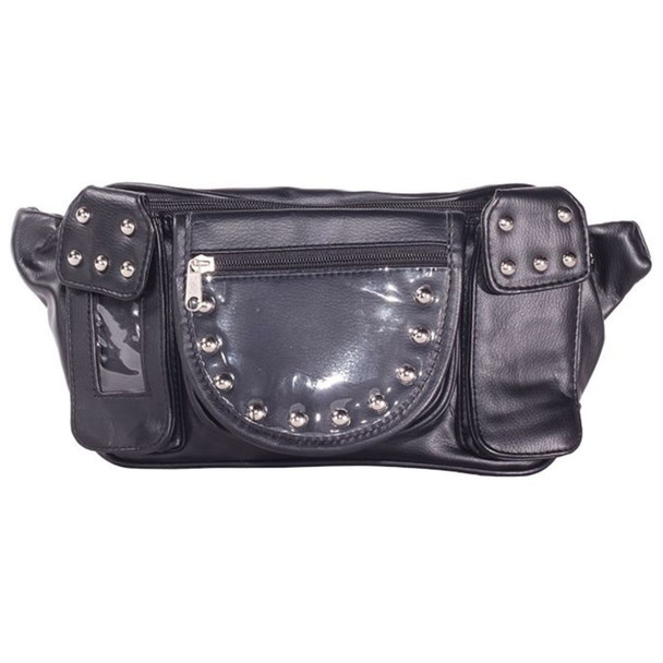 Motorcycle Magnetic Tank Bag - PVC - Studs - TB3038-PV-DL