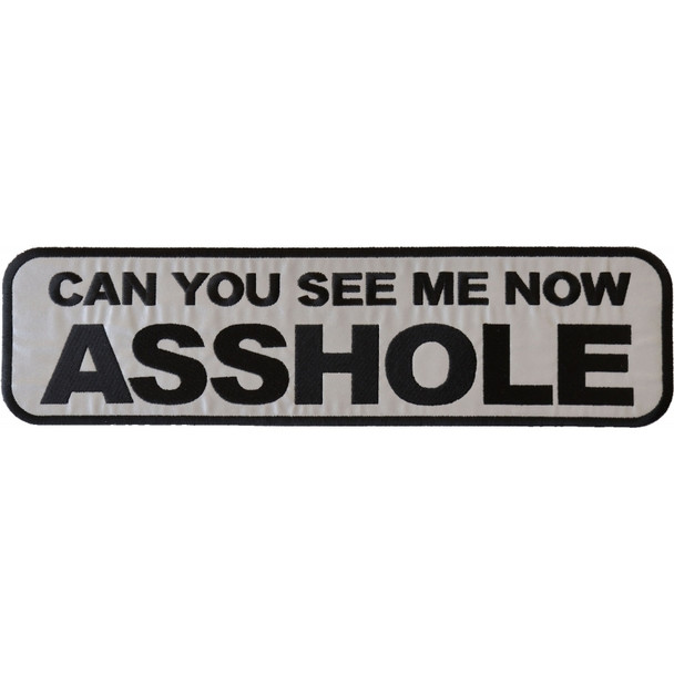 Can You See Me Now Asshole - Large Vest Patch - Reflective - PL6557-DS