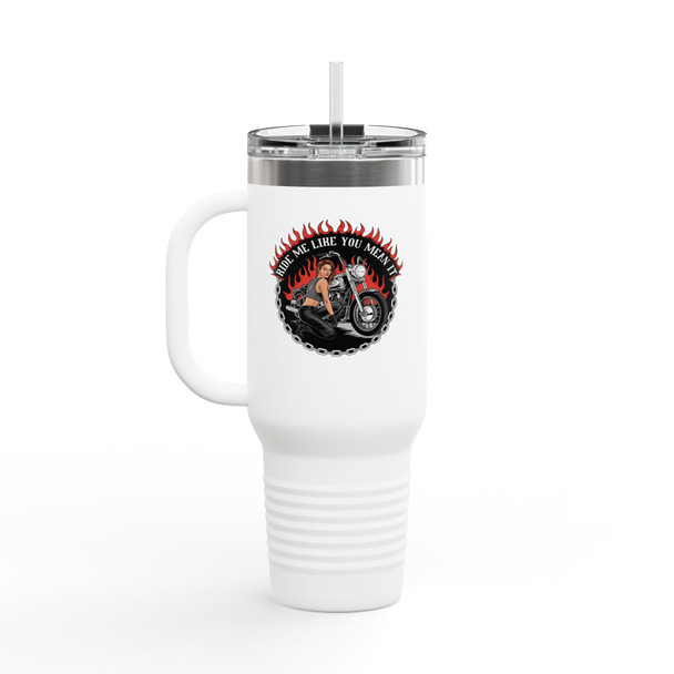 Stylish Insulated Travel Mug - 40oz - Ride Me Like You Mean It - Motorcycle - Biker Design - Adult Innuendo Stylish Insulated Travel Mug - 40oz - Ride Me Like You Mean It - Motorcycle - Biker Design - Adult Innuendo