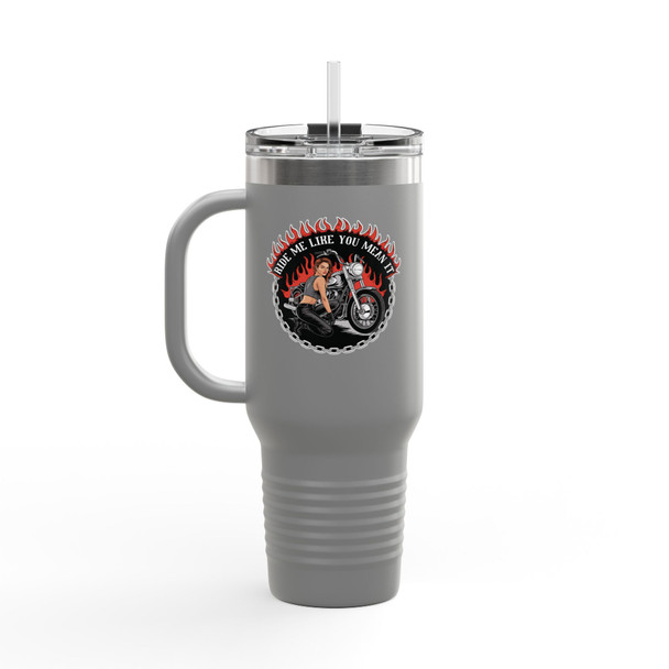 Stylish Insulated Travel Mug - 40oz - Ride Me Like You Mean It - Motorcycle - Biker Design - Adult Innuendo Stylish Insulated Travel Mug - 40oz - Ride Me Like You Mean It - Motorcycle - Biker Design - Adult Innuendo
