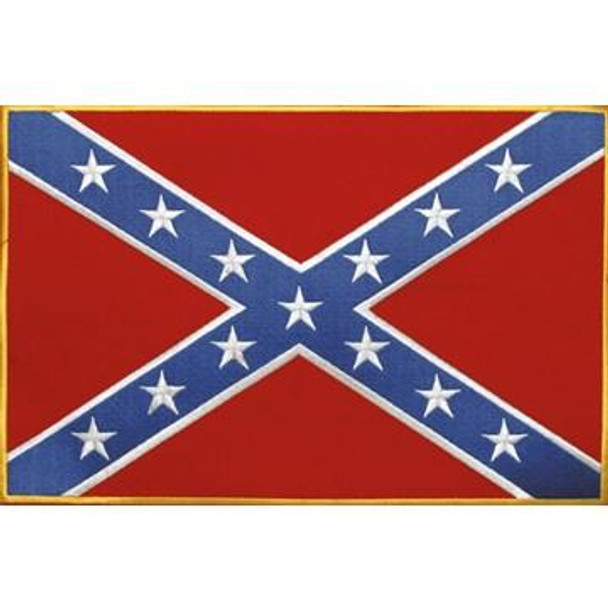 Confederate Flag Patch - Rebel Flag Patch - Large - PAT-B103-DL