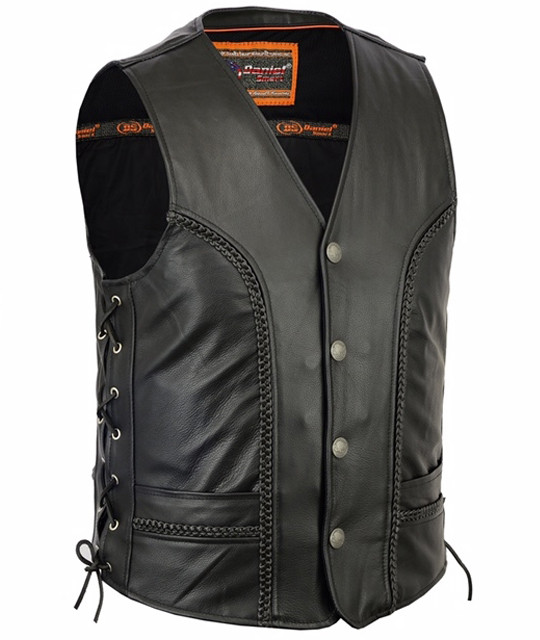 The Best Leather Motorcycle Vests For Men Are Available Here