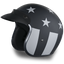 DOT Motorcycle Helmet - Captain America Stealth - Open Face - DC6-CAS-DH