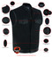 Canvas and Leather Motorcycle Vest - Men's - Gun Pockets - Up To 12XL - DS685-DS