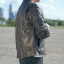 Leather Motorcycle Jacket - Men's - Antique Brown - Indy - FIM278CVFM