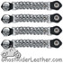 Set of Four Skull Vest Extenders with Chrome Chain - AC1064-DL
