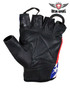 Leather Motorcycle Gloves - Rebel Flag - Unisex - Confederate - GL2038-N-DL