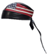 Leather Skull Cap - American Flag - Biker Durag - AC007-04-DL