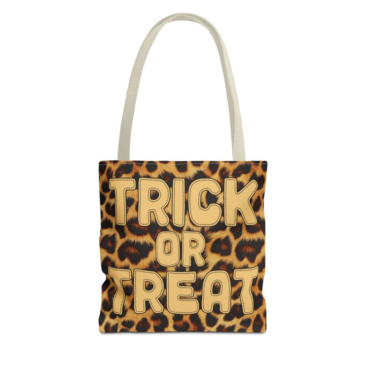 Realistic Leopard Fur - Halloween - Trick or Treat - Beige Black - Animal Pattern - Tote Bag