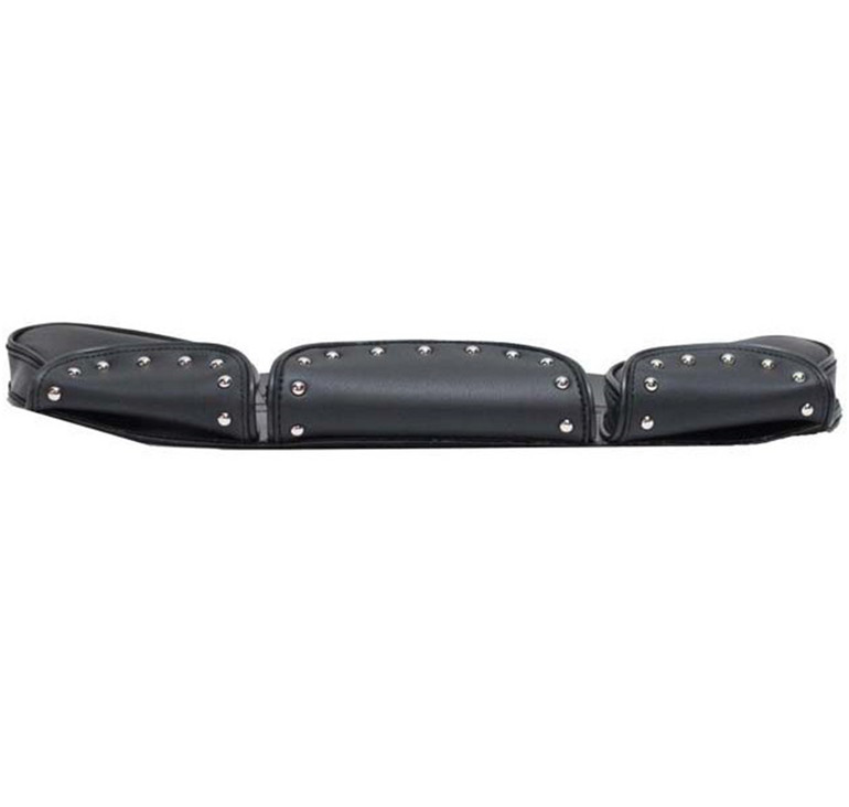 Motorcycle Windshield Bag Set - Studs - 3 Compartments - WS23-DL