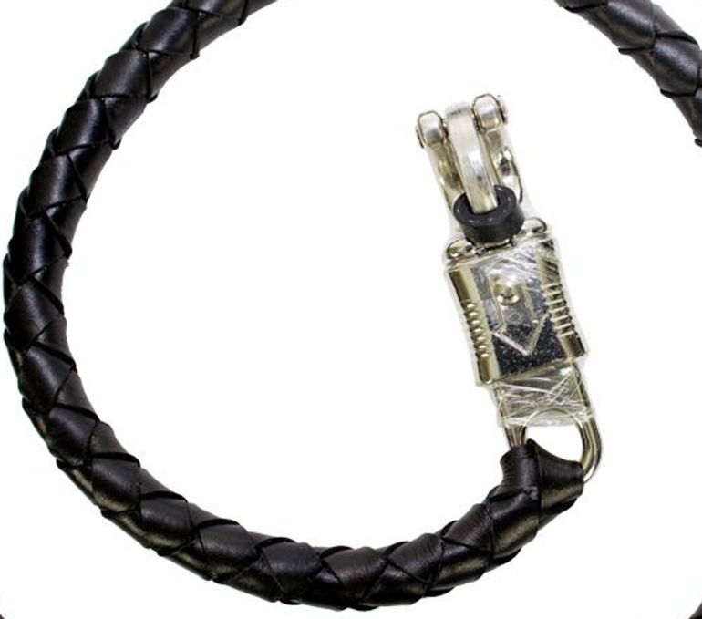 Get Back Whip - Black Leather - 50 Inches Long - SKU GBW1-11L-DL
