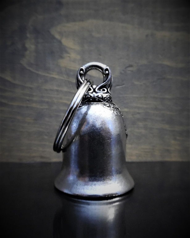 Fleur De Lis - Pewter - Motorcycle Gremlin Bell - Made In USA - SKU BB40-DS