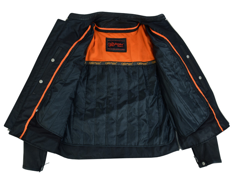 Leather Motorcycle Jacket - Crossover - Lightweight - Racer - DS768-DS