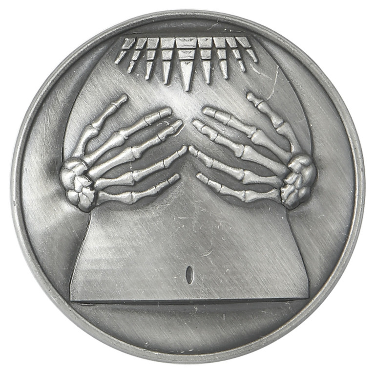 Biker Pin Pack of Two Pins - Skeleton Hands on Boobs - PNS6-DL