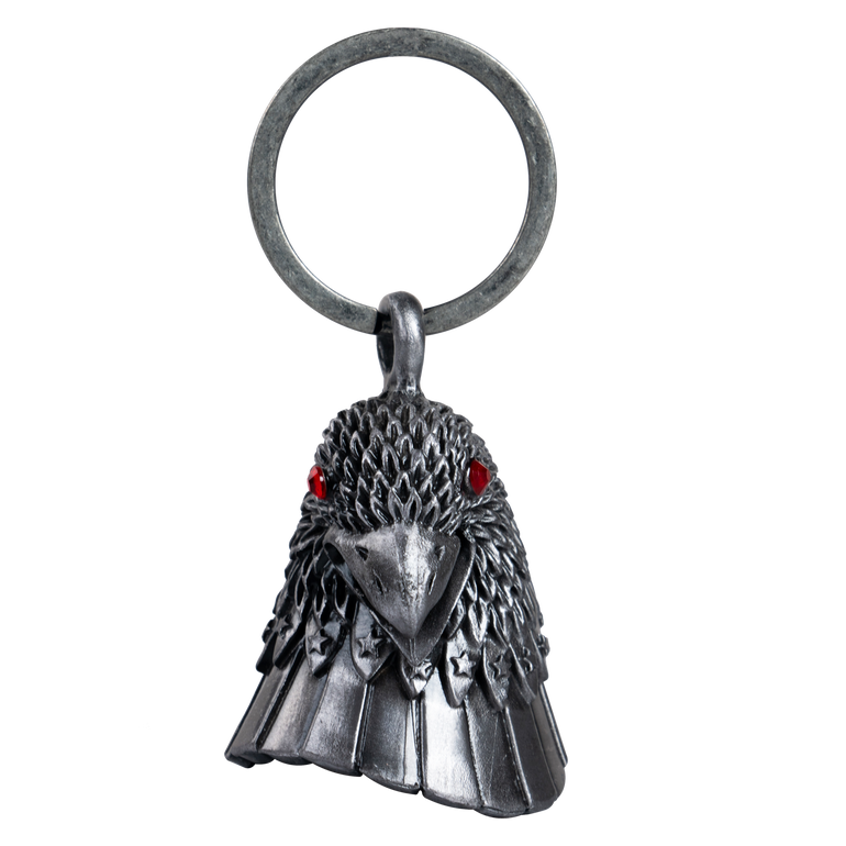 Motorcycle Ride Bell - 3D - Eagle's Head with Red Eyes- Spirit Bell - Gremlin - DBL79-L-DL