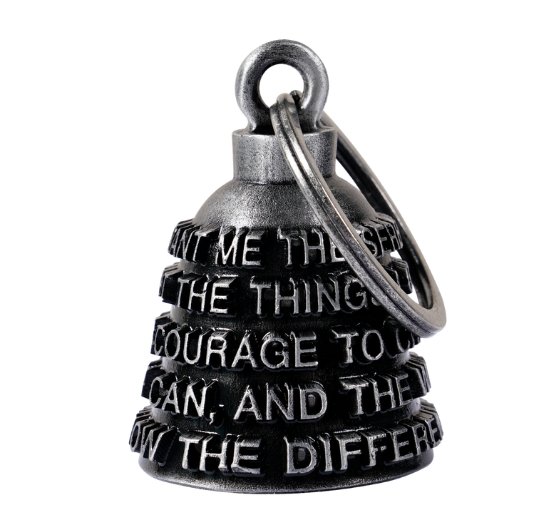 Motorcycle Ride Bell - 3D - Serenity Prayer - Spirit Bell - Gremlin - DBL90-11-DL