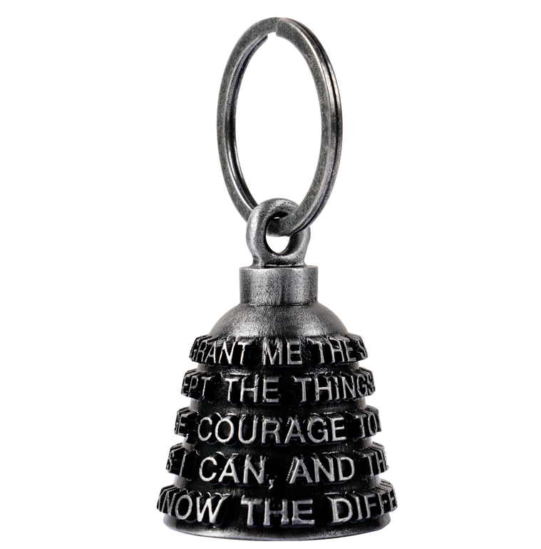 Motorcycle Ride Bell - 3D - Serenity Prayer - Spirit Bell - Gremlin - DBL90-11-DL