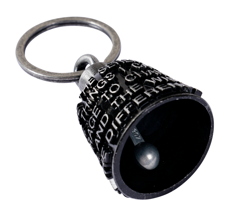 Motorcycle Ride Bell - 3D - Serenity Prayer - Spirit Bell - Gremlin - DBL90-11-DL
