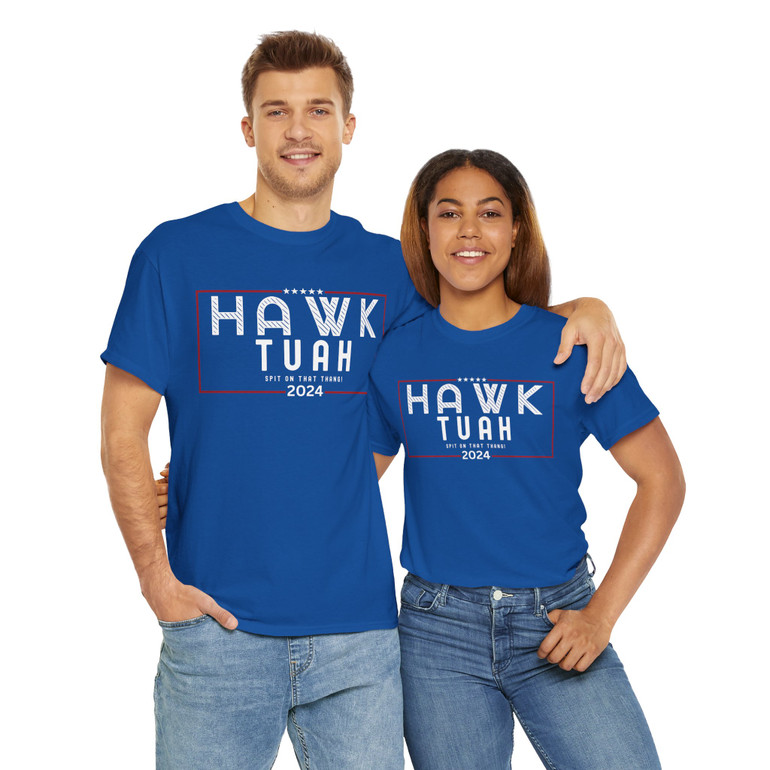 Hawk Tua - Spit on that Thang - Funny Meme Video - Election Edition - Unisex Heavy Cotton Tee