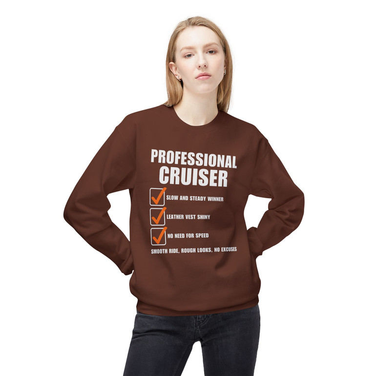 Professional Cruiser - Checklist - Funny - Color Choices - Unisex Fleece Sweatshirt