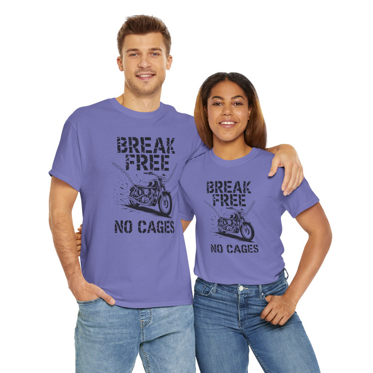 Break Free No Cages - Chains - Vintage T-Shirt - Choice of Colors - Unisex Tee