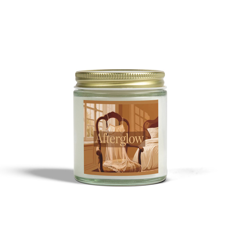 Scented Candle - Afterglow - Lingerie - Bedroom - Amber or Clear Jar - Perfect Gift for Bikers & Home Decor