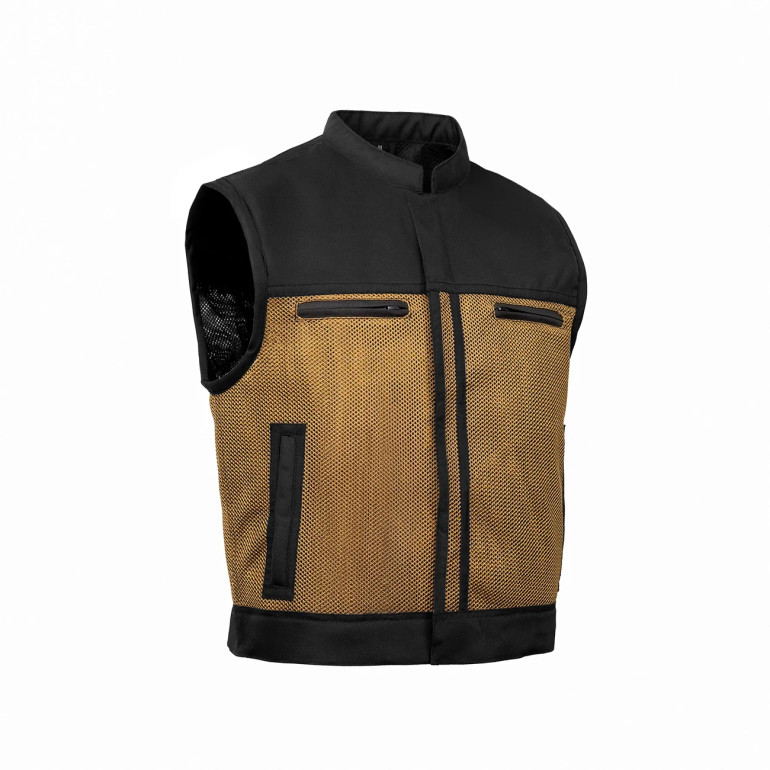 【CALEE】MULTI FUNCTION RIPSTOP MESH VEST Utility sleeveless vest with contrast seams and mesh panel – PXP