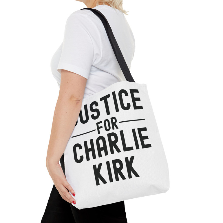 Tote Bag - Justice for Charlie Kirk - Freedom - Choice of Sizes