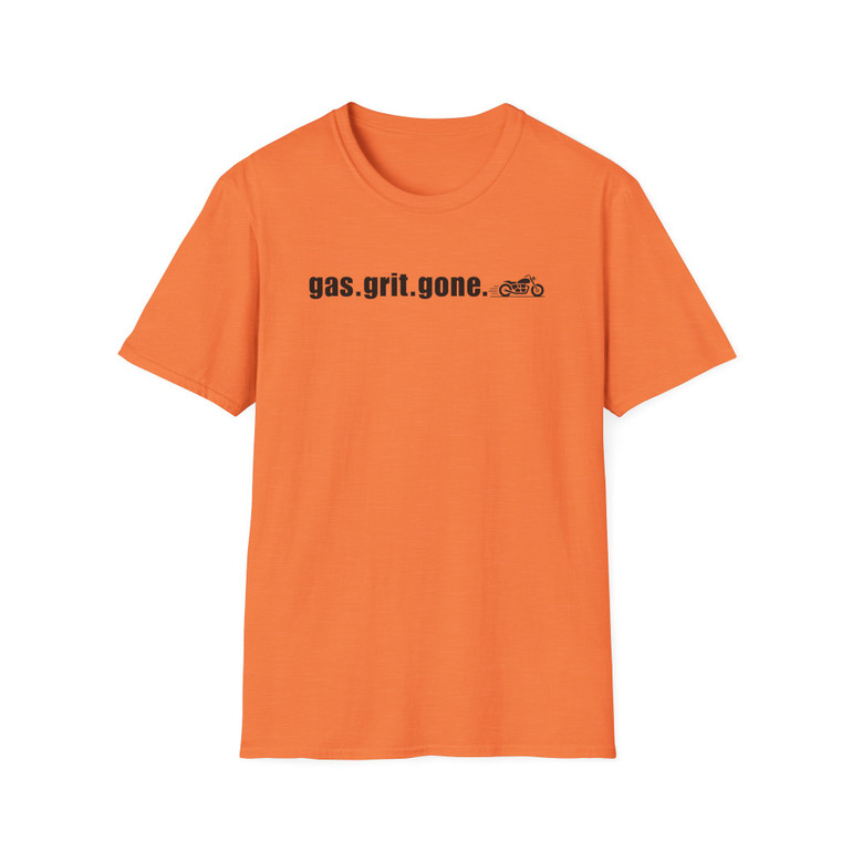 Gas. Grit. Gone. Motorcycle T-Shirt - Black Edition - Biker Vintage Ride Tee