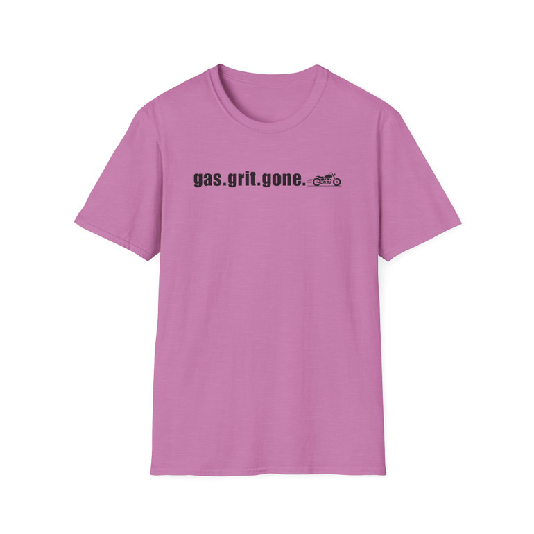 Gas. Grit. Gone. Motorcycle T-Shirt - Black Edition - Biker Vintage Ride Tee
