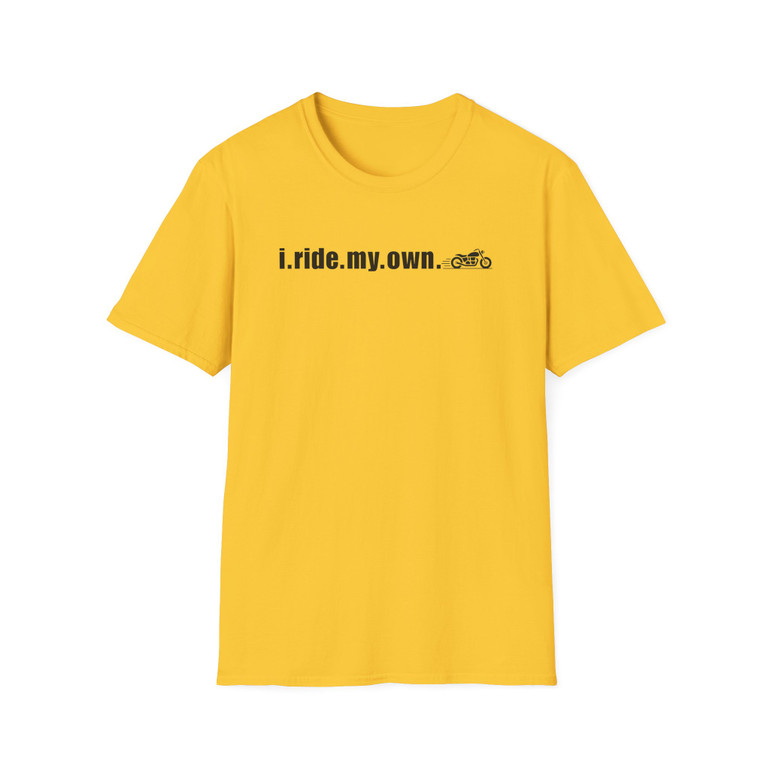 i.ride.my.own. Motorcycle T-Shirt - Black Edition - Biker Vintage Ride Tee