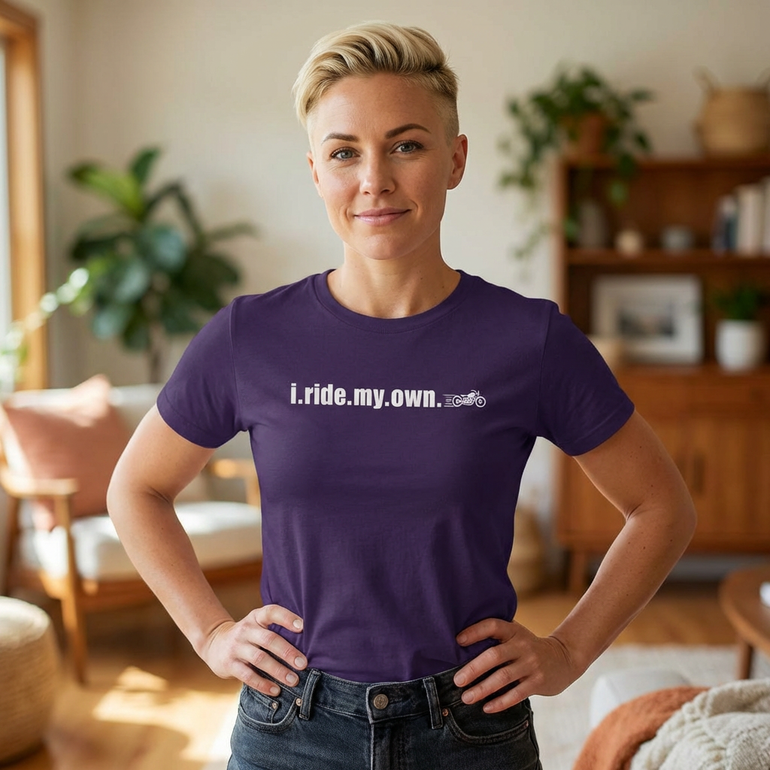 i.ride.my.own. Motorcycle T-Shirt — Biker Vintage Ride Tee