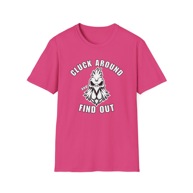 Cluck Around and Find Out - CAFO FAFO - Motorcycle T-Shirt - Rooster Skull - Up to 5XL - Biker Ride Tee