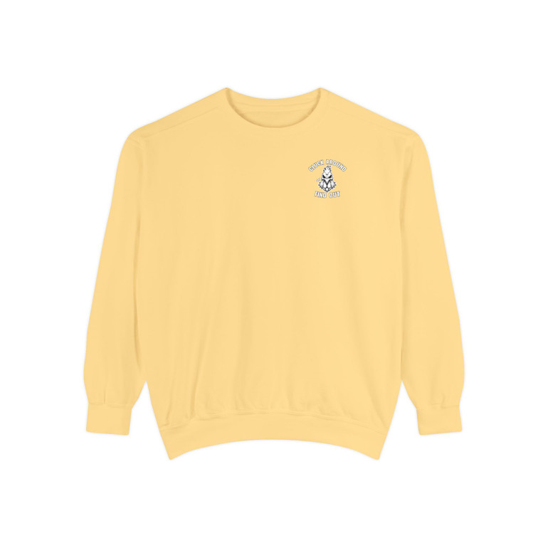 Motorcycle Sweatshirt - 'Cluck Around and Find Out' - Rooster Skull - Chest - Rider Crewneck