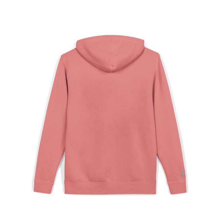 Outlaw Babe Hoodie - Embroidered Chest and Sleeve - Graphic Pigment-Dyed Pullover