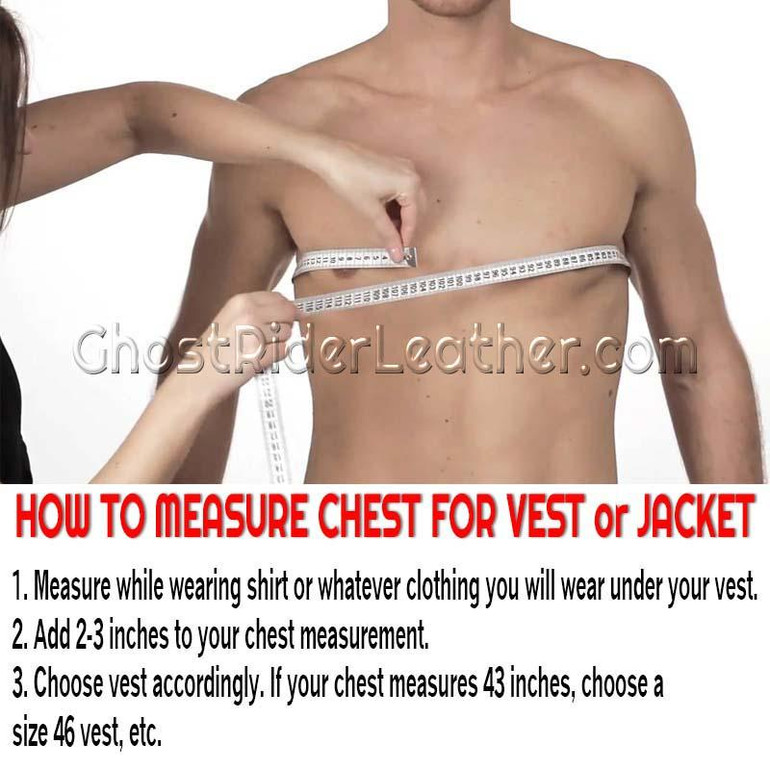 Leather Motorcycle Jacket - Men's - Patchwork - Average Sizes - GFMOTS-2X-BN