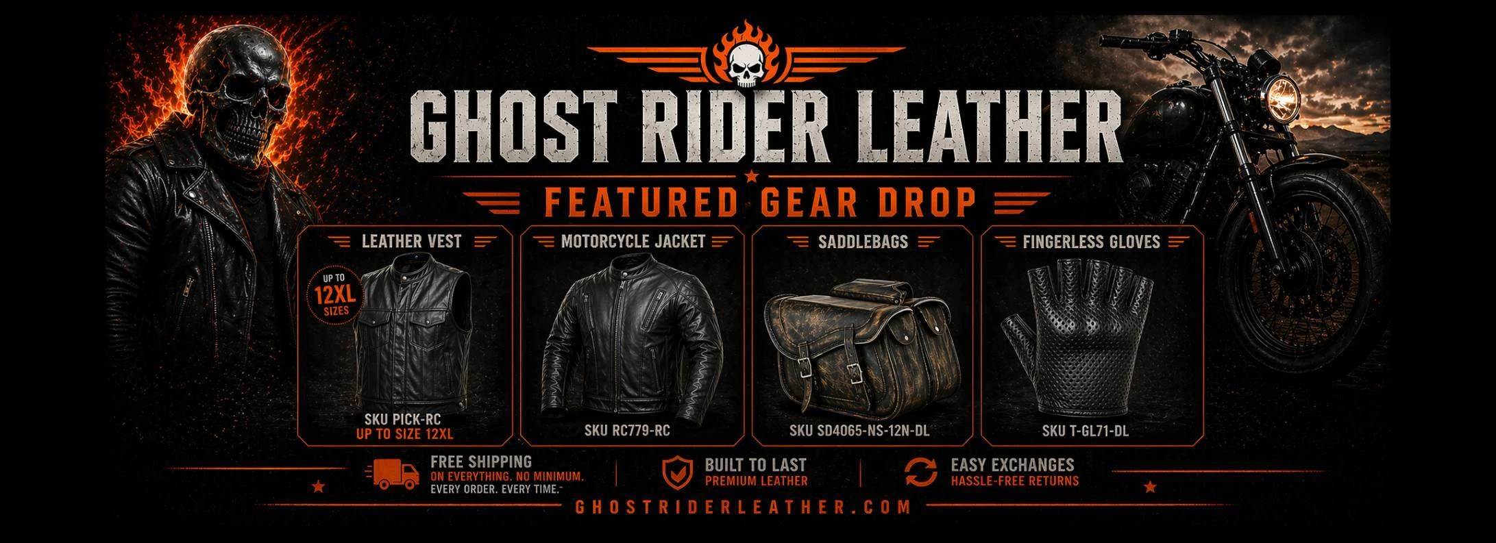 Featured Drops at Ghost Rider Leather