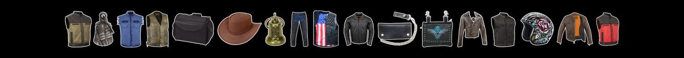 Ghost Rider Leather Jackets Vests Helmets Chaps Biker Bags