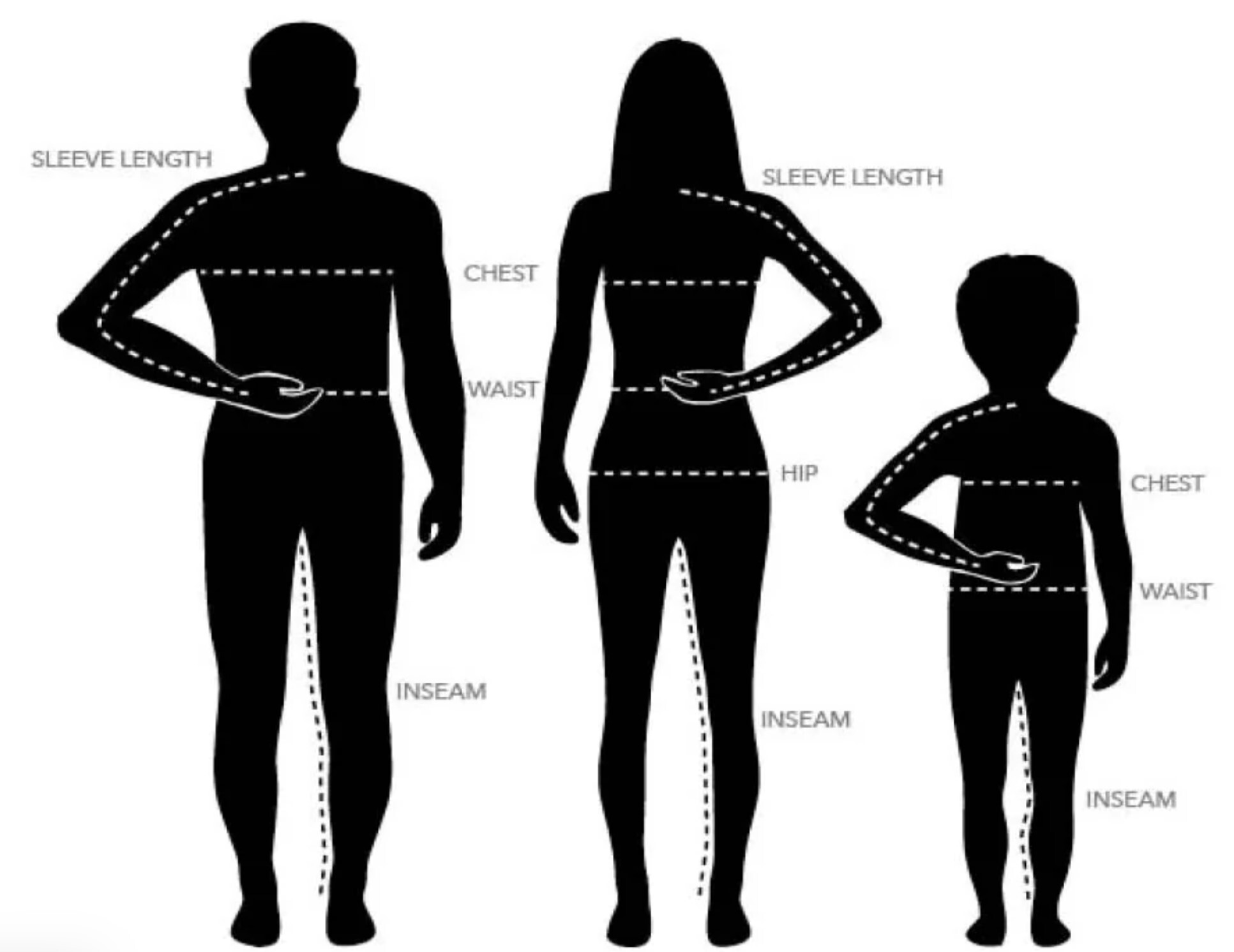 Size chart for men's leather biker jacket.